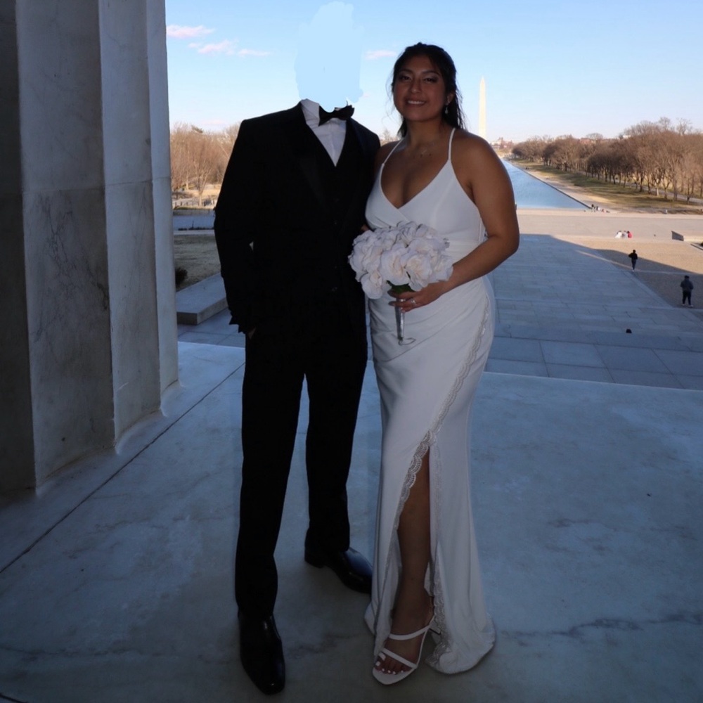 White long dress